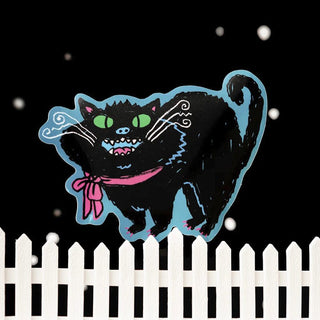 Gentle Thrills Halloween Cat Sticker on DLK