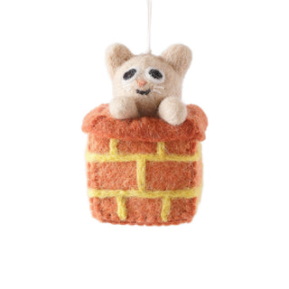 Fun and unique Cat Felt Ornaments at DLK