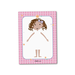 Pretend Play Dress A Girl Doll Notepad