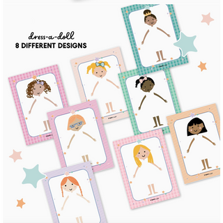 Pretend Play Dress A Girl Doll Notepad