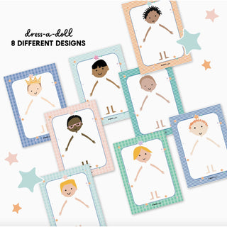 Pretend Play Dress A Doll Notepad Magic Playbook on Design Life Kids