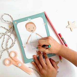 Pretend Play Dress A Doll Notepad Magic Playbook on Design Life Kids