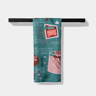 Geometry Hot Cocoa Bomb Kitchen and Hand Towels at DLK