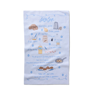 Geometry Hanukkah Kitchen and Hand Towels at DLK