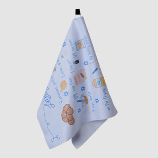 Geometry Hanukkah Kitchen and Hand Towels at DLK