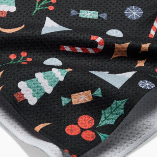 Geometry Christmas Kitchen and Hand Towels at DLK