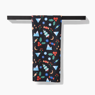 Geometry Christmas Kitchen and Hand Towels at DLK