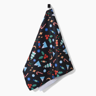 Geometry Christmas Kitchen and Hand Towels at DLK