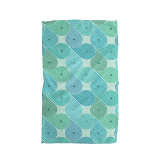 Geometry Blue Kitchen & Hand Towels at DLK