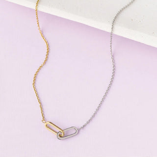 Gold Silver Unice Necklace at DLK