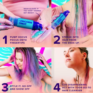 Hocus Pocus Wash-Out Hair Paint Unicorn Snot on Design Life Kids