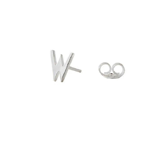 Archetype Silver Letter Earring Stud Design Letters on Design Life Kids