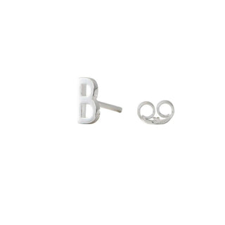 Archetype Silver Letter Earring Stud Design Letters on Design Life Kids