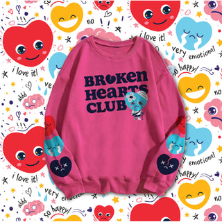 Adults Broken Hearts Club Sweatshirt In My Feelings on Design Life Kids