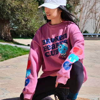 Adults Broken Hearts Club Sweatshirt In My Feelings on Design Life Kids