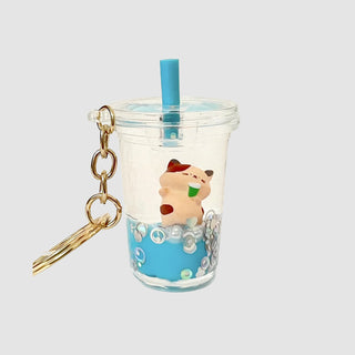 Keychain Floaty Boba Cat at DLK