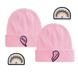 Kids Cotton Best Friends Beanie Set at DLK