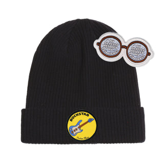 Kids Cotton Music Rockstar Beanie at DLK
