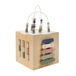 Wooden Activity Cube on Design Life Kids