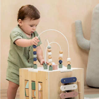 Wooden Activity Cube on Design Life Kids