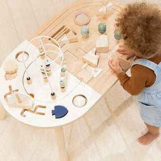 Toddler Wooden Activity Table on Design Life Kids