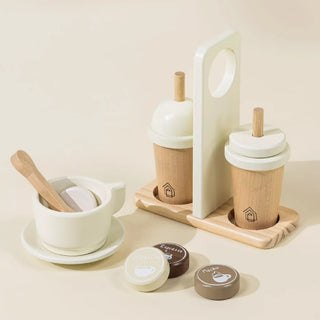 Wooden Coffee Maker Set on DLK