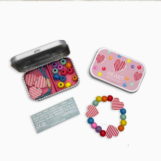 Wooden Hearts Valentines Day Bracelet Kit at DLK