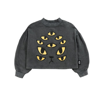 Cat Vision Puff Sleeve Sweater at DLK