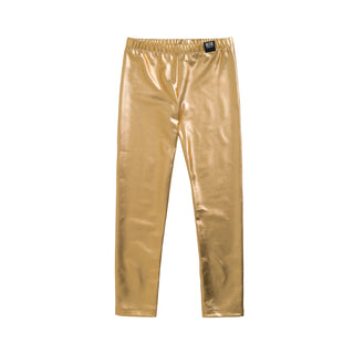 Little Man Happy Gold Leggings for kids at DLK