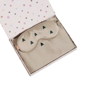 Evergreen Silk Sleep Mask and Pillowcase Set at DLK