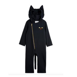 Mini Rodini Cat Ear Hooded Onesie on Design Life Kids