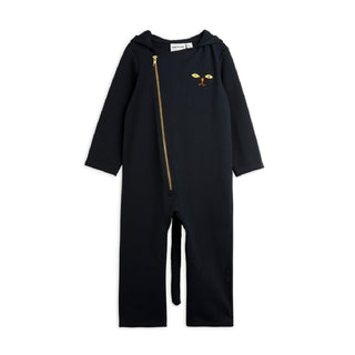 Mini Rodini Cat Ear Hooded Onesie on Design Life Kids