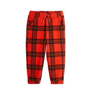 Check Fleece Trousers Mini Rodini on Design Life Kids