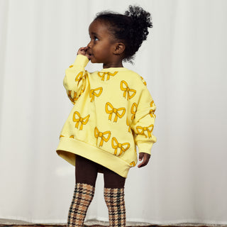 Mini Rodini Bow Print Sweatshirt for Kids on Design Life Kids