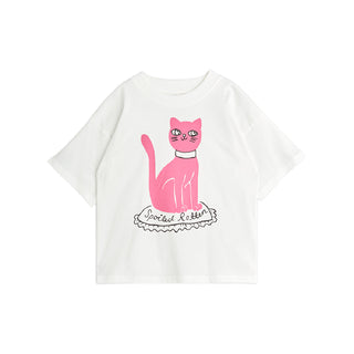 Mini Rodini Cat Tee Shirt for Kids on Design Life Kids