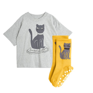 Mini Rodini Cat Tee Shirt for Kids on Design Life Kids