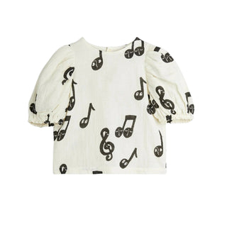 Mini Rodini Kids Music Note Blouse at Design Life Kids