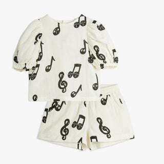 Mini Rodini Kids Music Notes Shorts on Design Life Kids