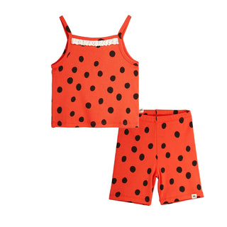 Mini Rodini Kids Dots Biker Shorts at Design Life Kids DLK