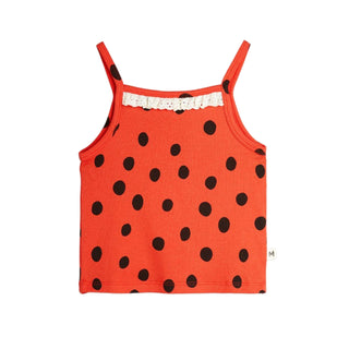 Mini Rodini Kids Dots Lace Tank Top at Design Life Kids