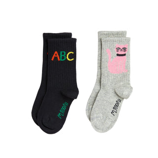 Mini Rodini ABC & Cat Socks for Kids at DLK