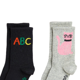 Mini Rodini ABC & Cat Socks for Kids at DLK