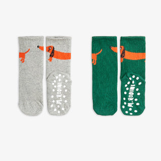 Mini Rodini Anti Slip Dog Print Socks for Kids at DLK