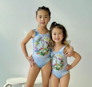 Molo Girls Nika Flower Peace Swimsuit on DLK