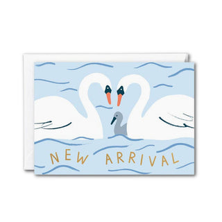 New Baby Swans Greeting Card at DLK