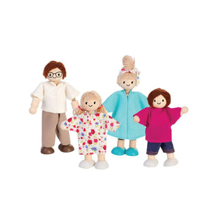 1:12 Scale Wooden Dollhouse Family Dolls at DLK