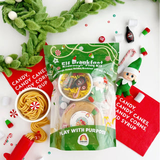 Sensory All Natural Christmas Elf Playdough Kit at DLK