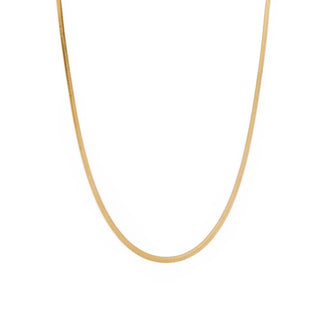 Modern and Minimalist Gold Chain Necklace at DLK