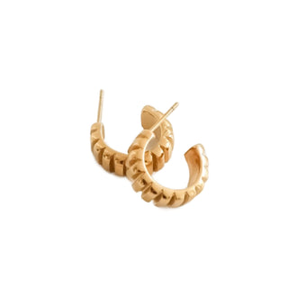 Gold Desi Hoop Earrings at DLK