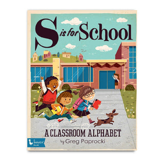 S is for School Alphabet Board Book on Design Life Kids